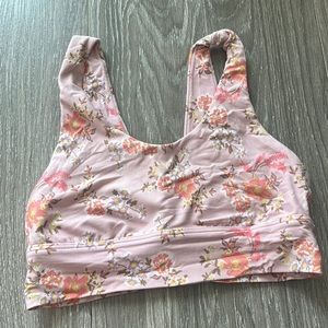 aerie offline floral sports bra